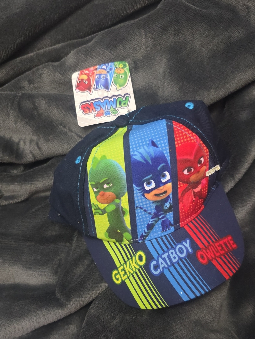 💚5/$20💚PJ Masks Red and Navy Kids Cap with Character Panels